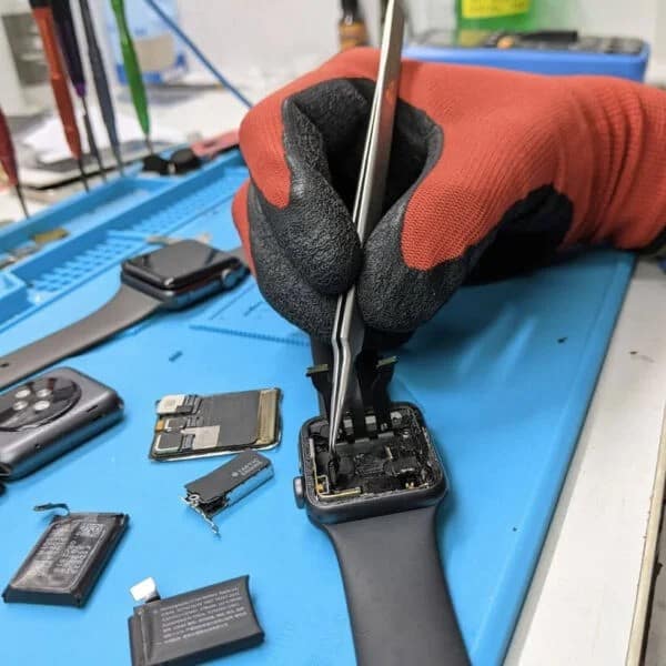 smart watch being repaired